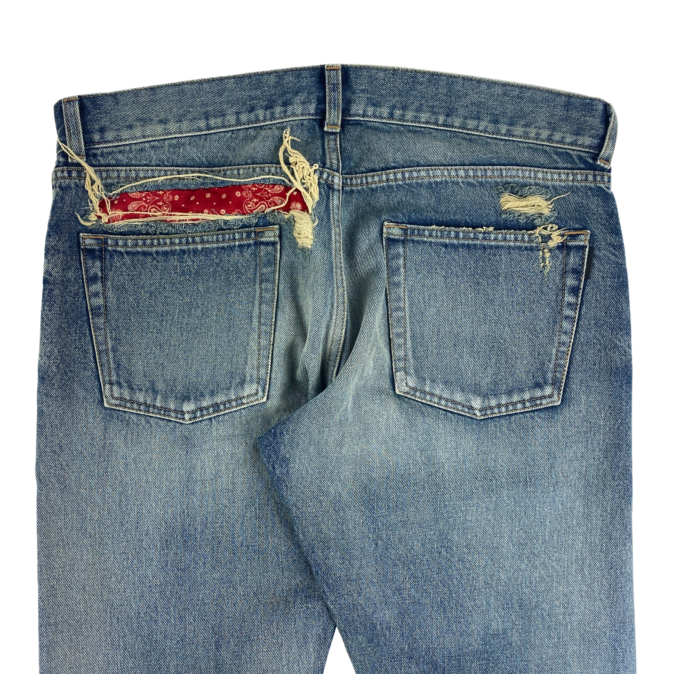 Saint laurent top bandana jeans